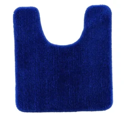 TAPIS CONTOUR WC 45X50CM DESSOUS LATEX BLEU MARINE