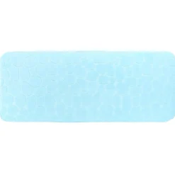 TAPIS MEMOIRE DE FORME MICROFIBRE GALET 45X120CM VERT D EAU