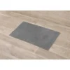 TAPIS MICROFIBRE BOULES UNI 45X75CM GRIS
