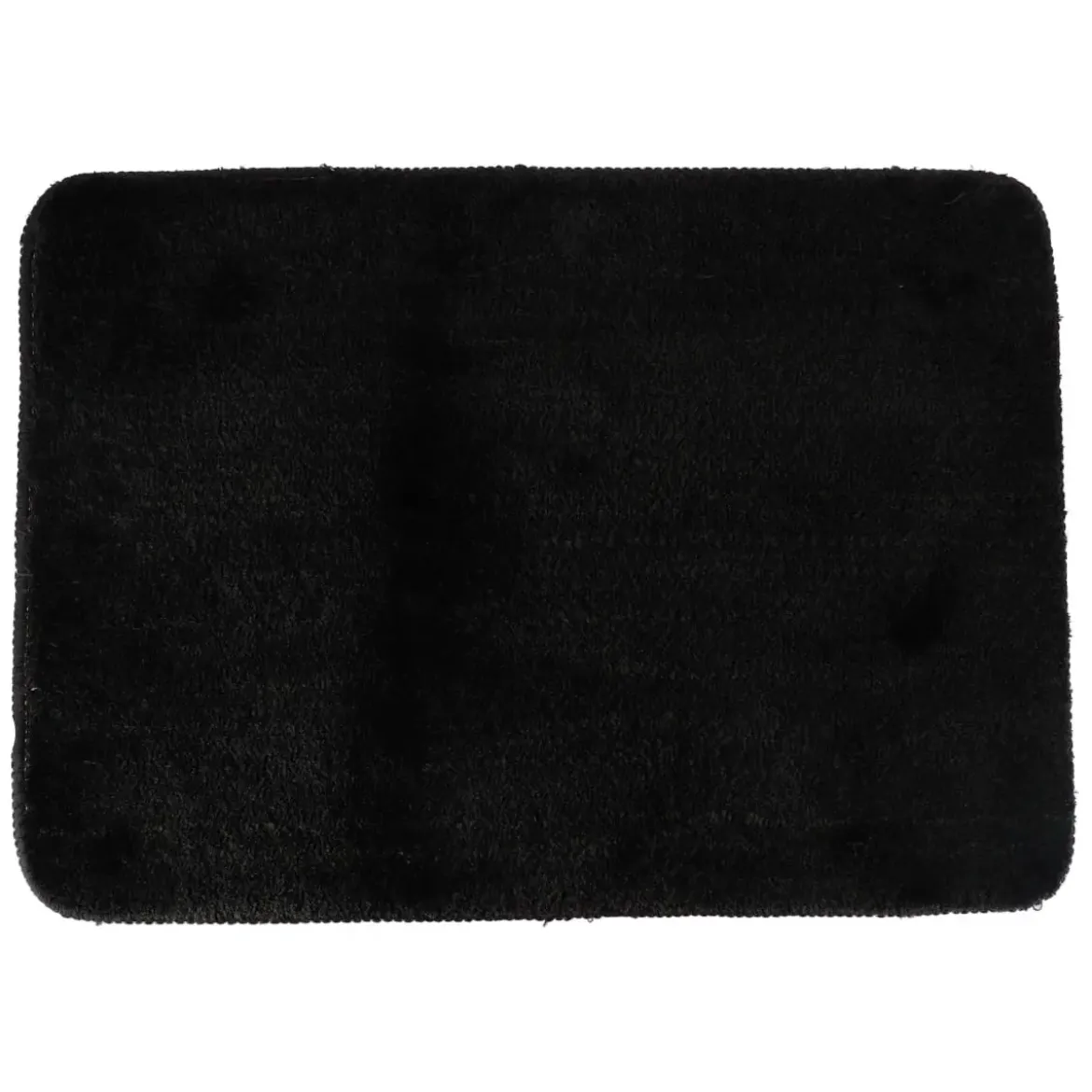 TAPIS MICROFIBRE DOUX DESSOUS LATEX 50X70CM NOIR