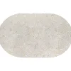 TAPIS OVAL DIATOMITE SOUPLE 45X75CM EFFET CARREAUX ROMA