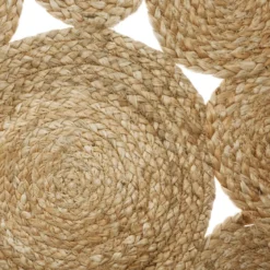 TAPIS AJOURE EN JUTE D.80CM
