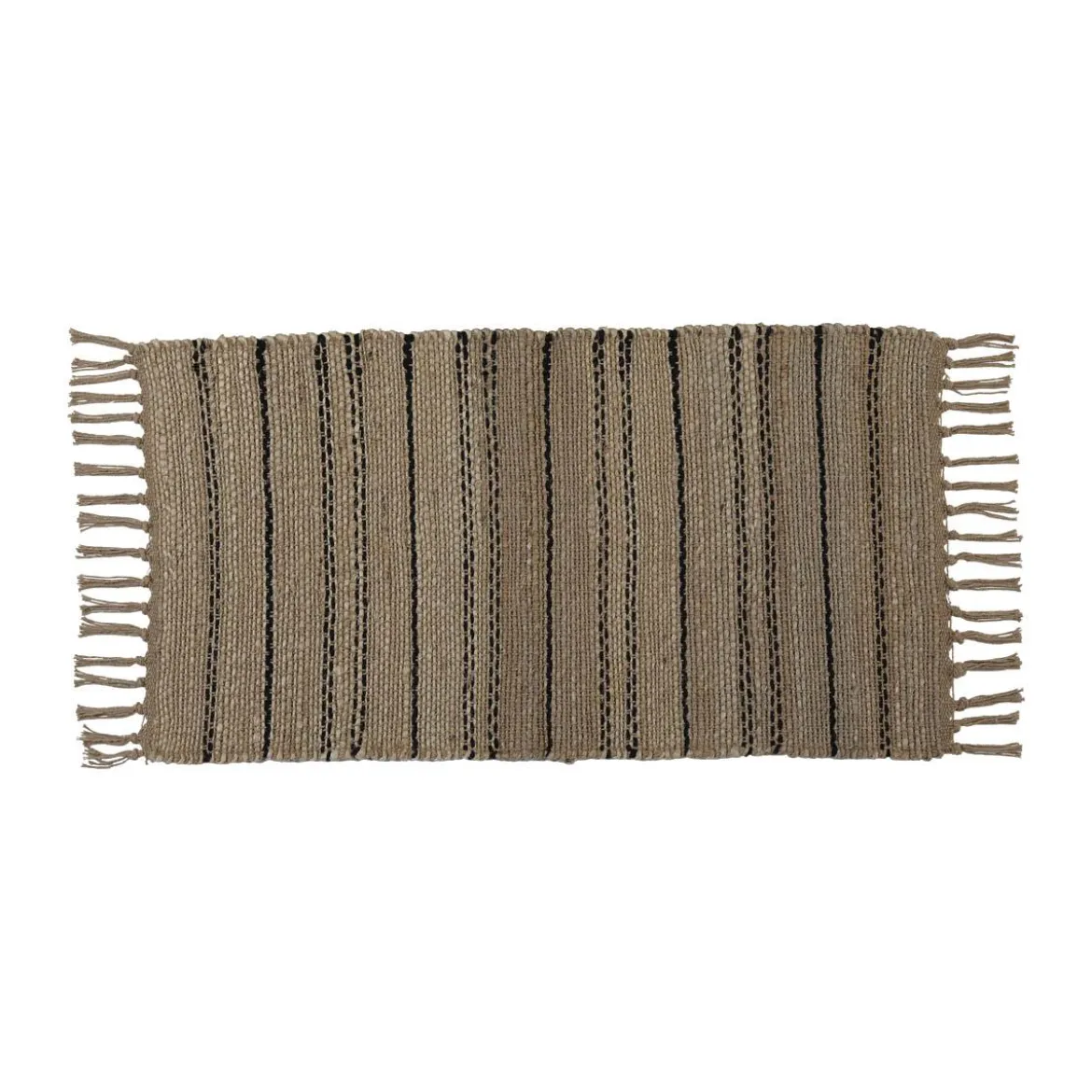 TAPIS ARTHUR 45X90CM NATUREL NOIR