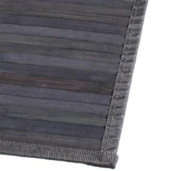 TAPIS BAMBOU LATTE GRIS FONCE 50X80CM