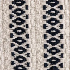 TAPIS BEIGE MOTIFS BLEU 120X170CM