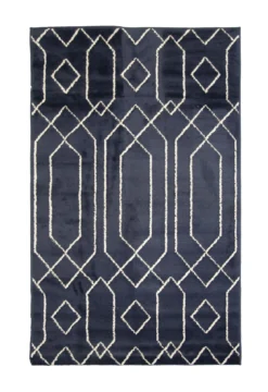 TAPIS BLEU ABYSSE GOLD D.100X150CM