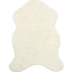 TAPIS BOUCLETTE 60X90CM BLANC