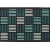 TAPIS CAROLL 40X60CM NYLON CAOUTCHOUC TURQUOISE