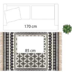 TAPIS COTON DELHI 120X170CM