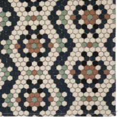TAPIS COTON IMPRIME CAFE 120X170CM