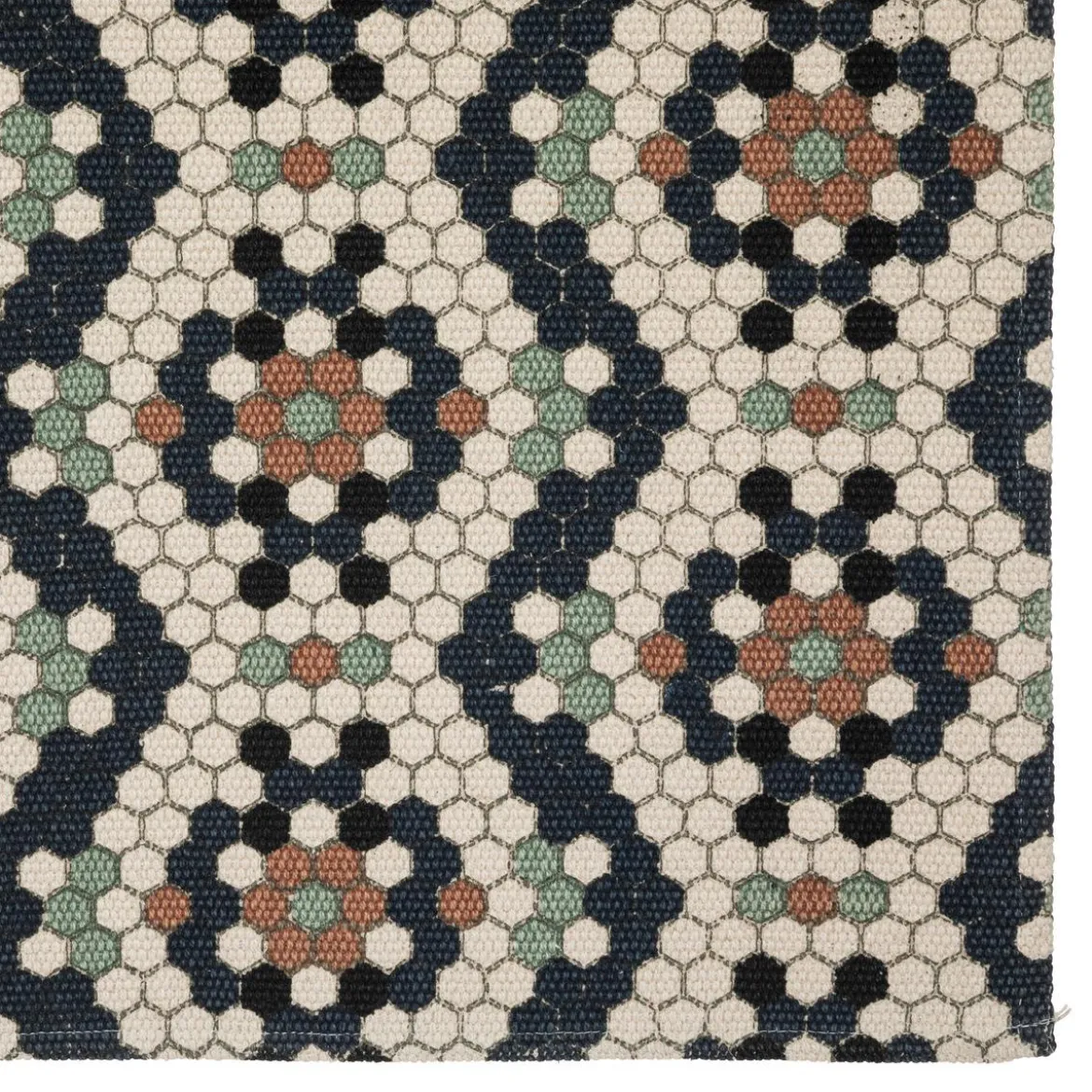 TAPIS COTON IMPRIME CAFE 120X170CM