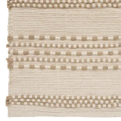 TAPIS COTON JUTE BOTA IVOIRE 70X140CM