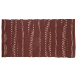 TAPIS COTON JUTE BOTA TERRACOTTA 70X140CM