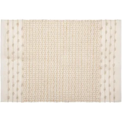 TAPIS COTON SABLE CUIVRE 60X90CM