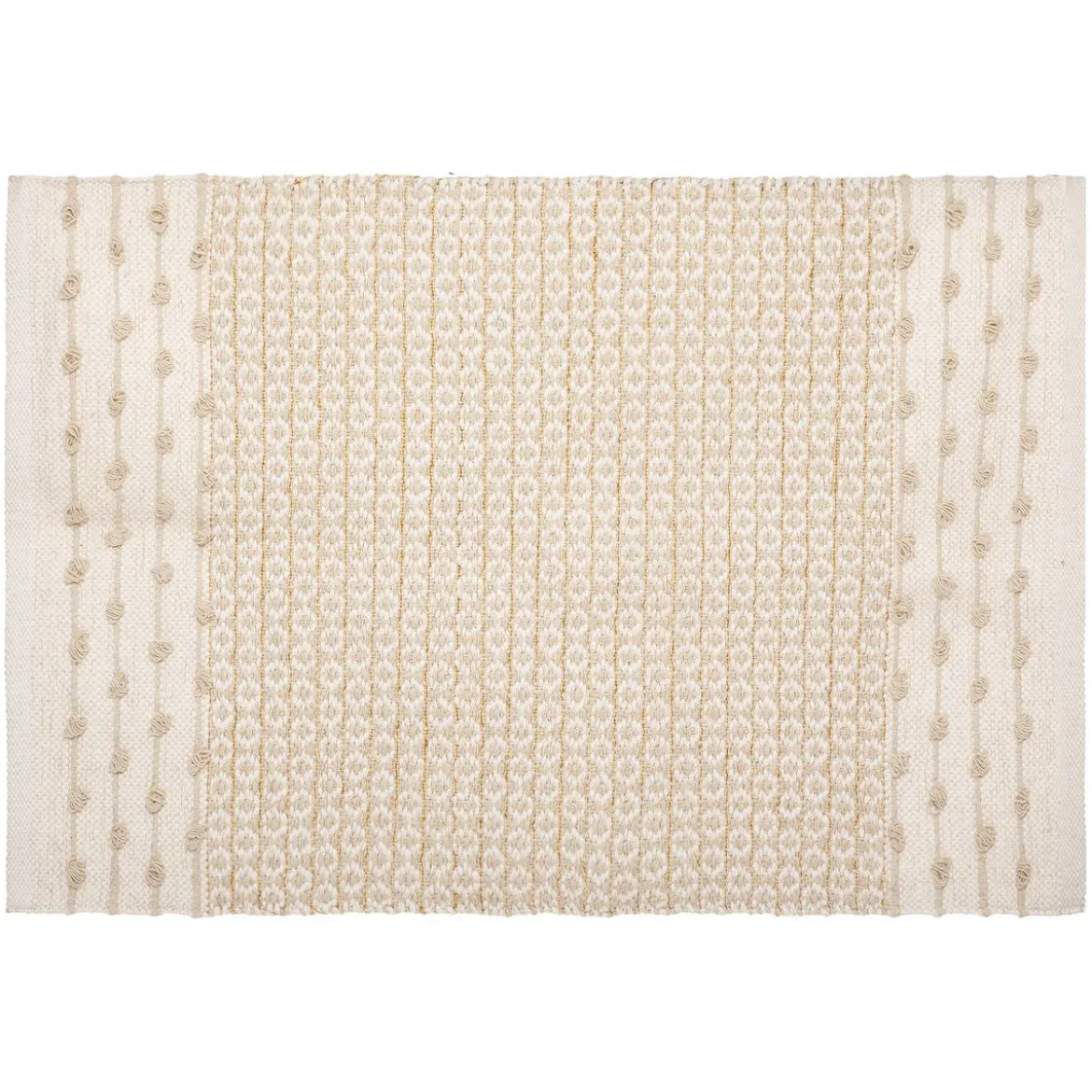 TAPIS COTON SABLE CUIVRE 60X90CM