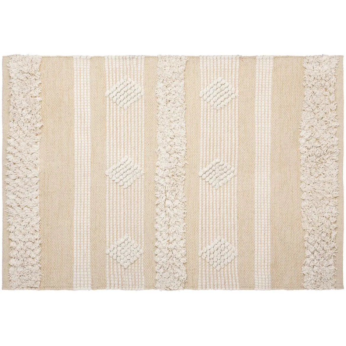 TAPIS COTON SABLE CUIVRE 60X90CM
