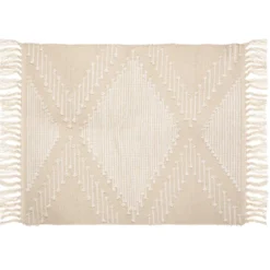 TAPIS COTON SABLE CUIVRE 60X90CM