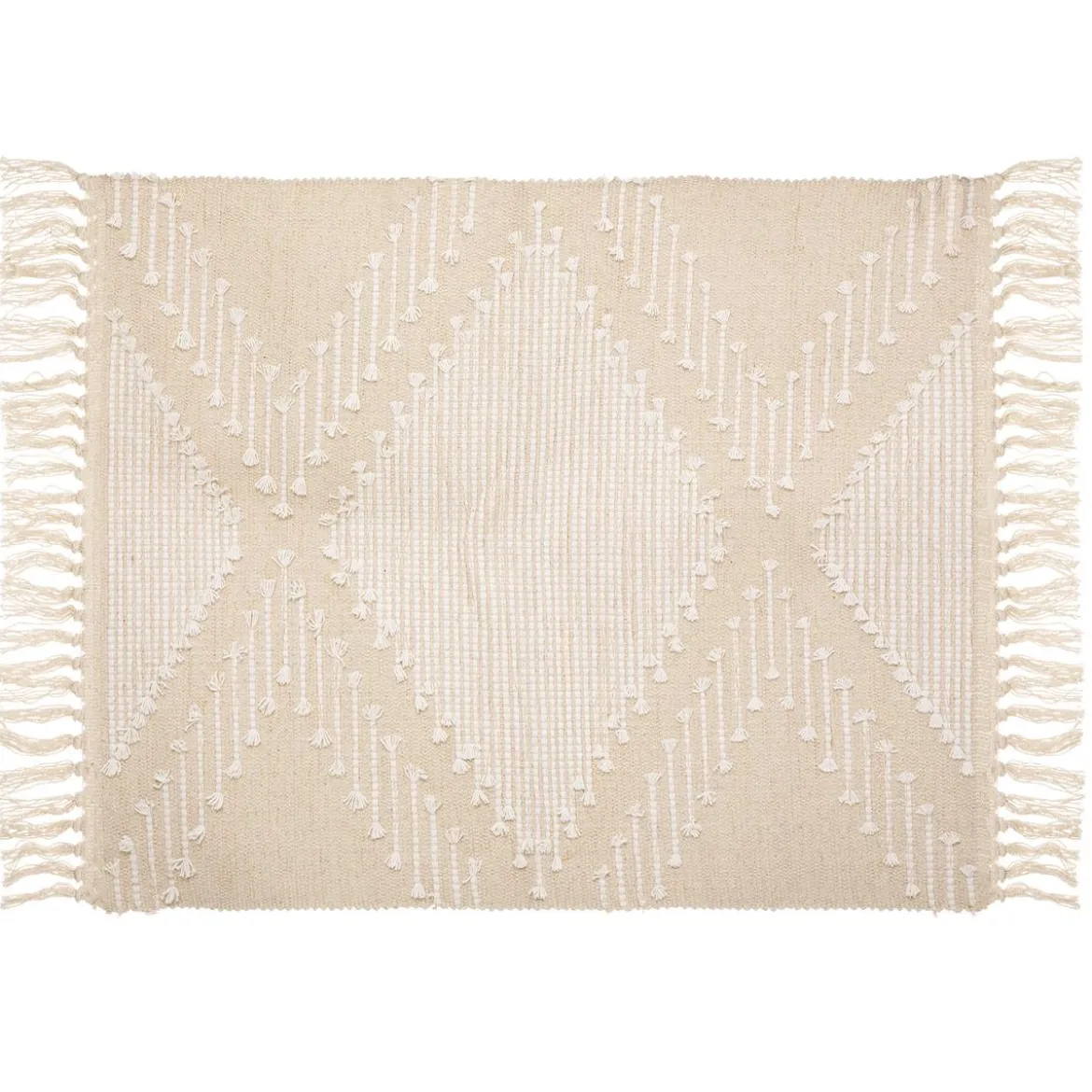 TAPIS COTON SABLE CUIVRE 60X90CM