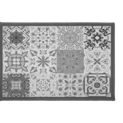 TAPIS DECO RECTANGLE 40X60 CM IMPRIME PERSANE GRIS