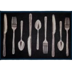TAPIS DECO RECTANGLE 40X60 CM IMPRIME LUNCH