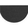 TAPIS DEMI LUNE 3D GRILLE 43X76CM POLYESTER GRIS NOIR