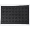 TAPIS DREW 40X60CM DAMIER CAOUTCHOUC NOIR