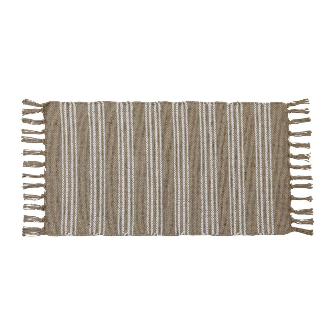 TAPIS EDEN 45X90CM NATUREL BLANC