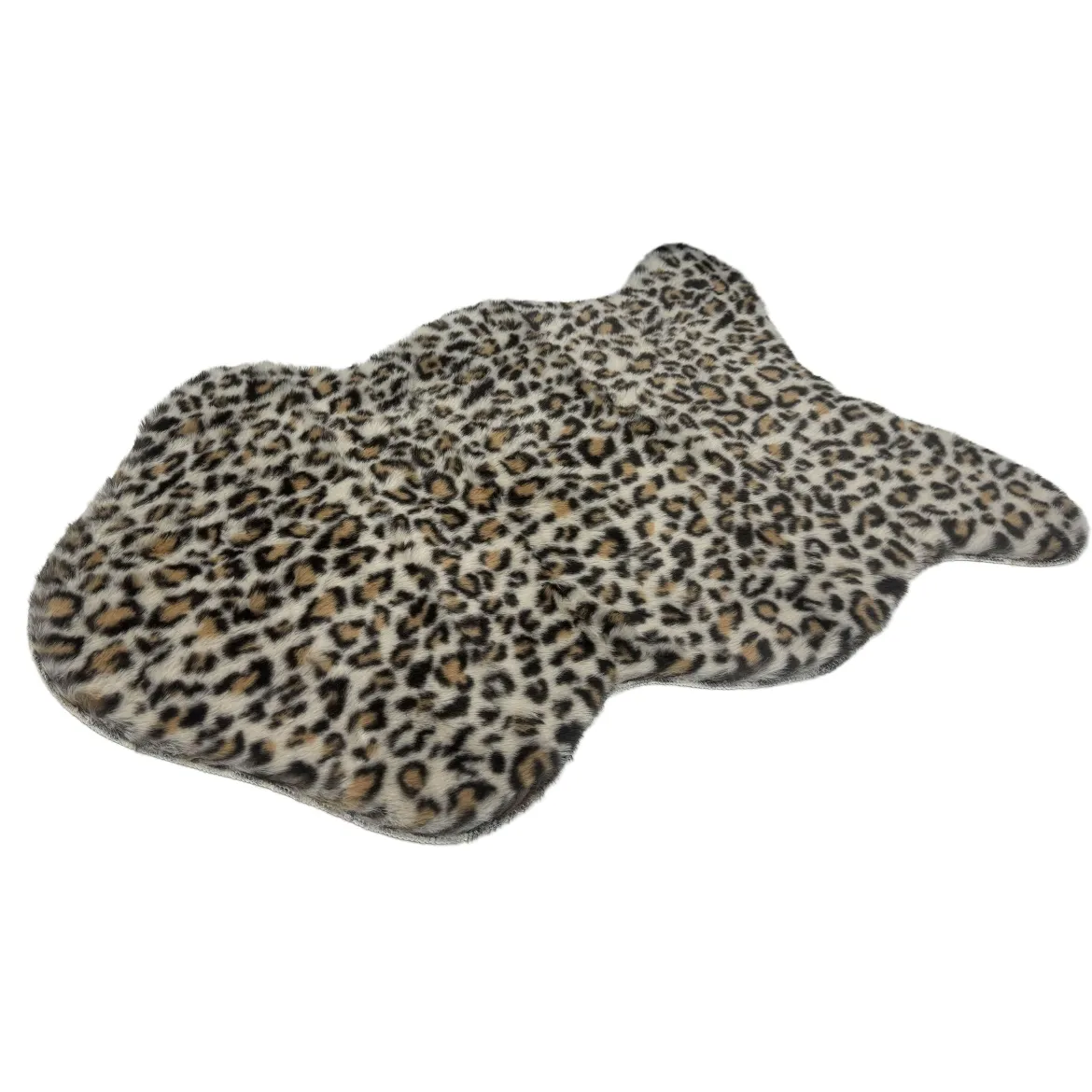 TAPIS EFFET PEAU BETE LEOPARD