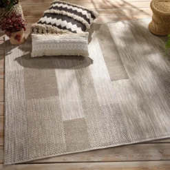 TAPIS EXTERIEUR EFFET LAINE D.160X230CM