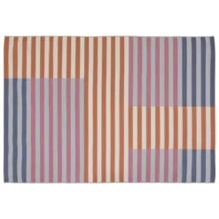 TAPIS EXTERIEUR INTERIEUR RAYURES COULEUR 120X170CM