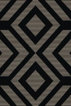 TAPIS EXTERIEUR INTERIEUR 100X150CM KNOX NOIR