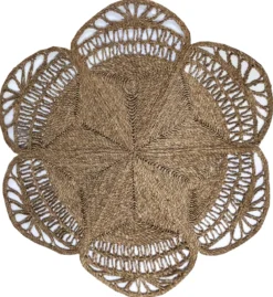 TAPIS FIBRE NATURELLE ROND D.120 A 150CM