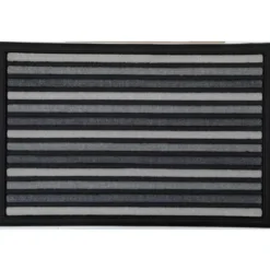 TAPIS GAUTIER 40X60CM NYLON CAOUTCHOUC GRIS