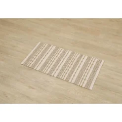 TAPIS GOA COTON JUTE 45X90CM NATUREL BEIGE