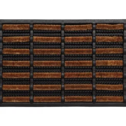 TAPIS GRATTANT 40X60CM CAOUTCHOUC COCO NOIR