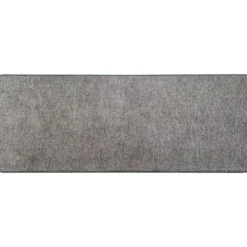 TAPIS HEXAGONE 45X120CM POLYESTER VELOURS GRIS CLAIR