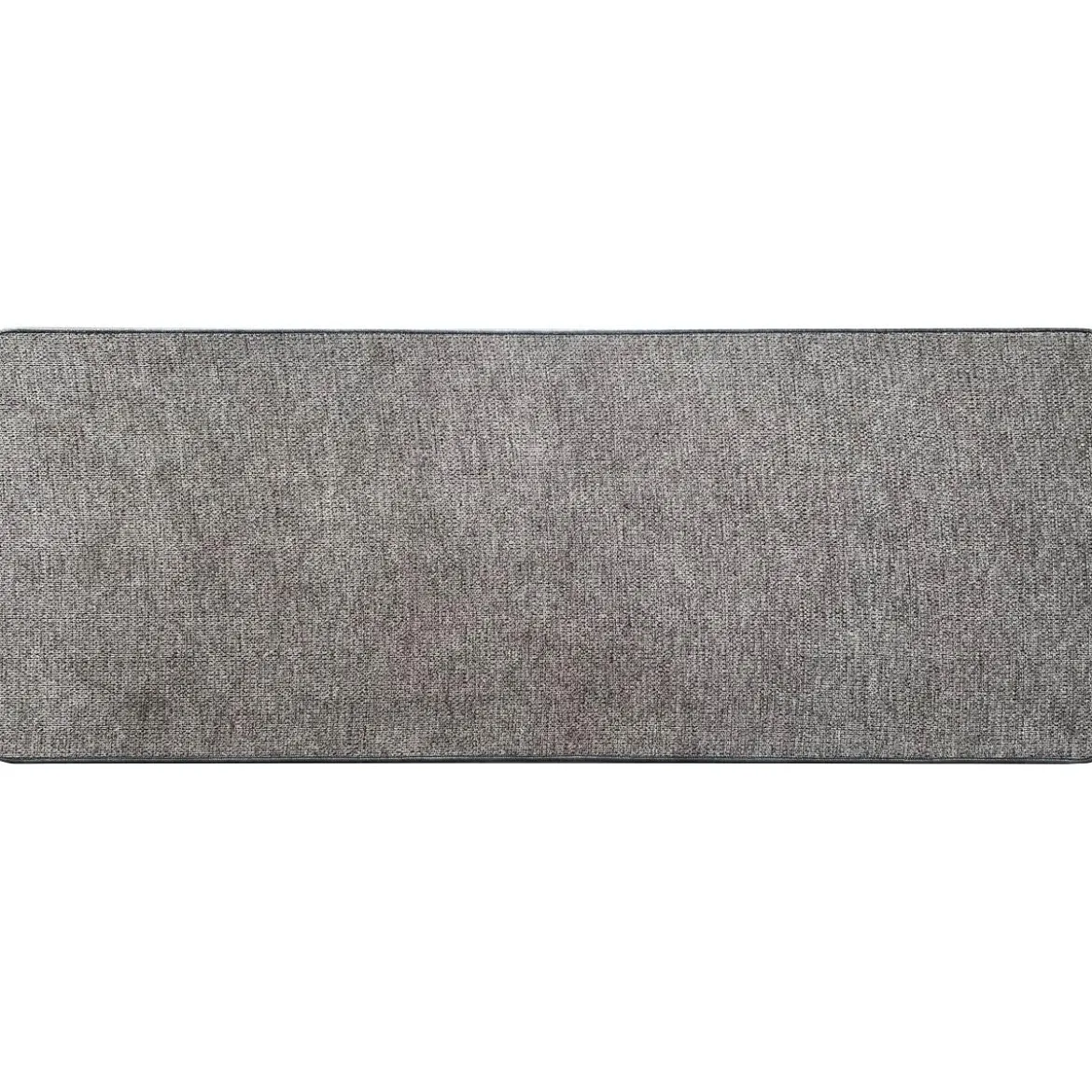 TAPIS HEXAGONE 45X120CM POLYESTER VELOURS GRIS CLAIR