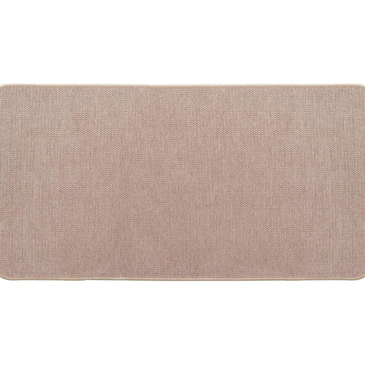 TAPIS HEXAGONE 45X80CM POLYESTER VELOURS BEIGE