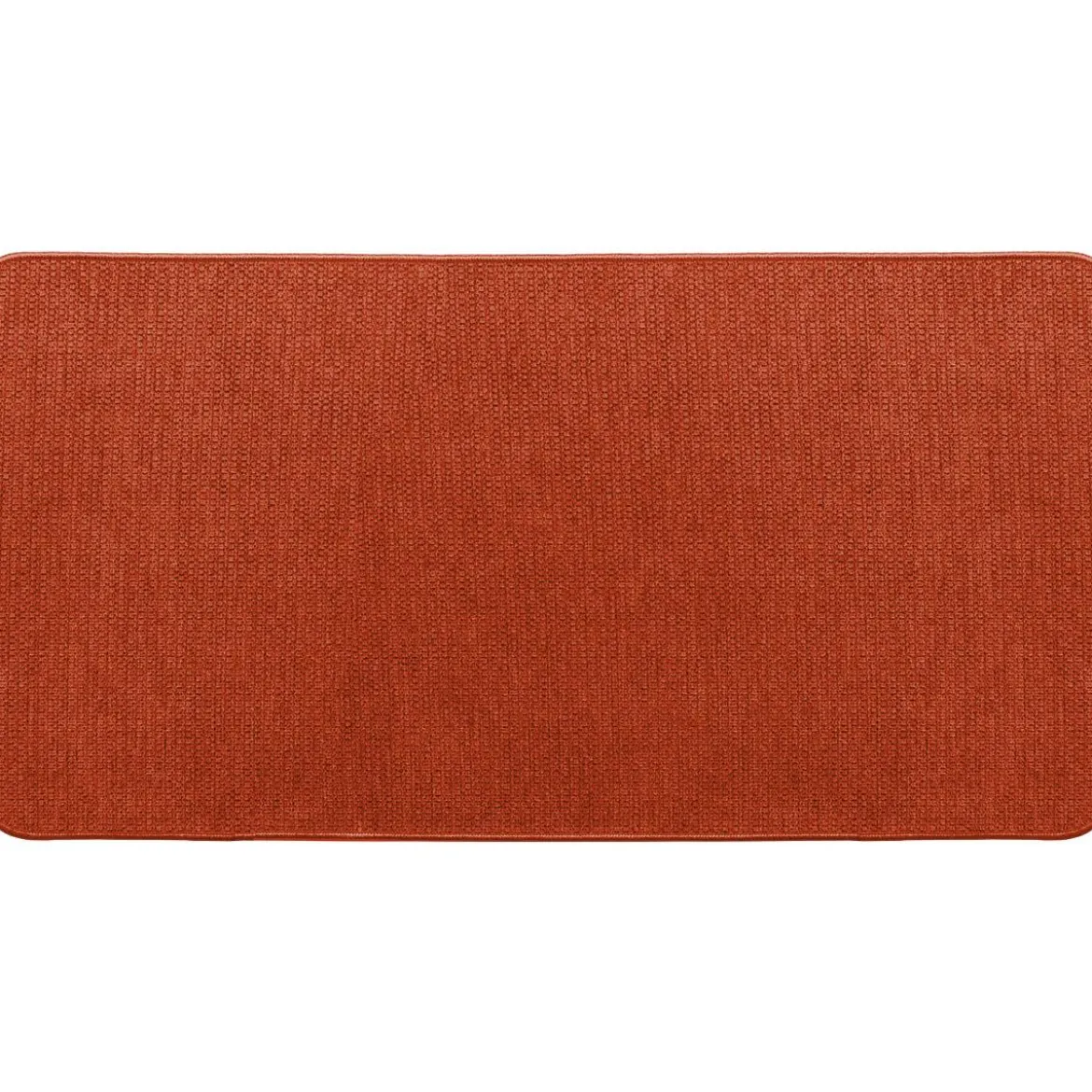 TAPIS HEXAGONE 45X80CM POLYESTER VELOURS TERRACOTTA