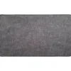 TAPIS HEXAGONE 45X80CM POLYESTER VELOURS GRIS FONCE