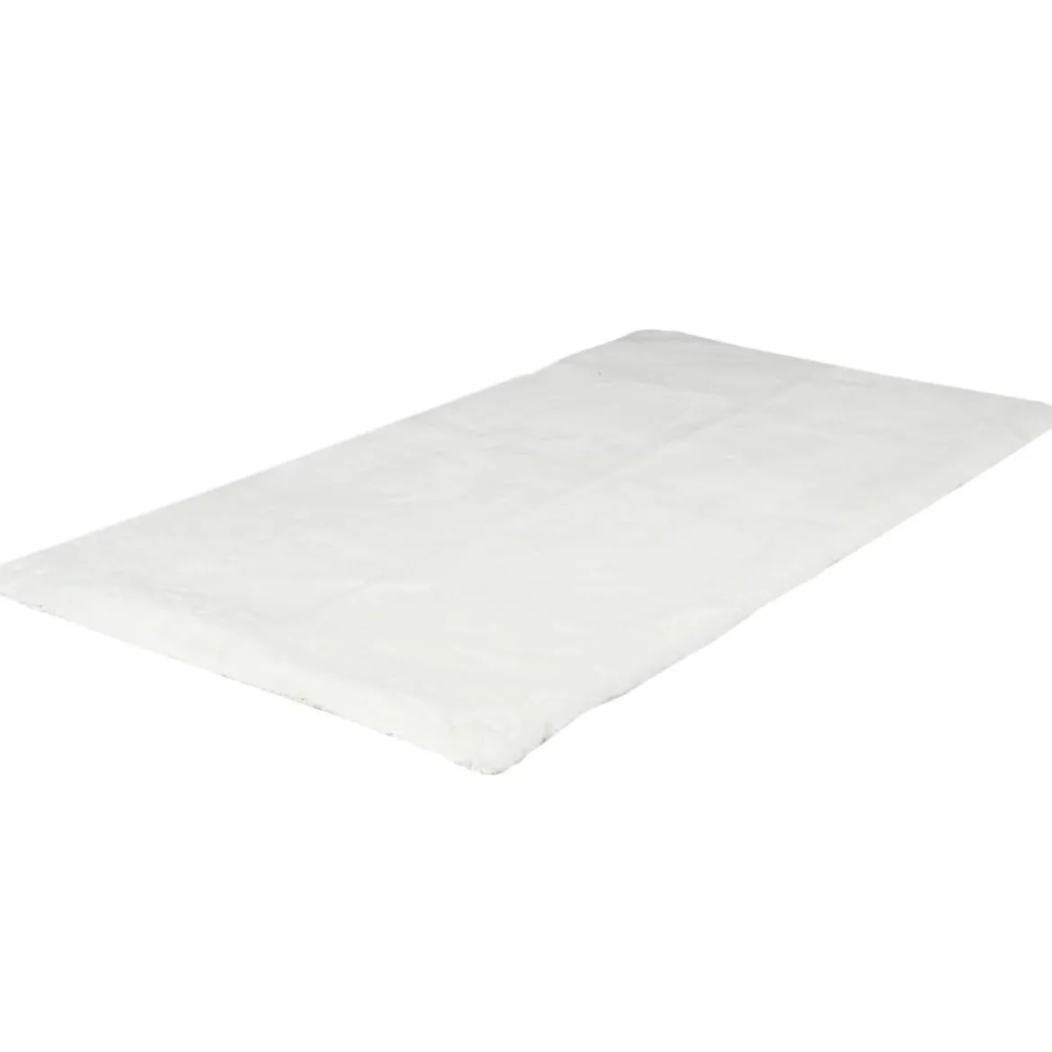 TAPIS IMITATION FOURRURE FIN ECRU 110X60CM