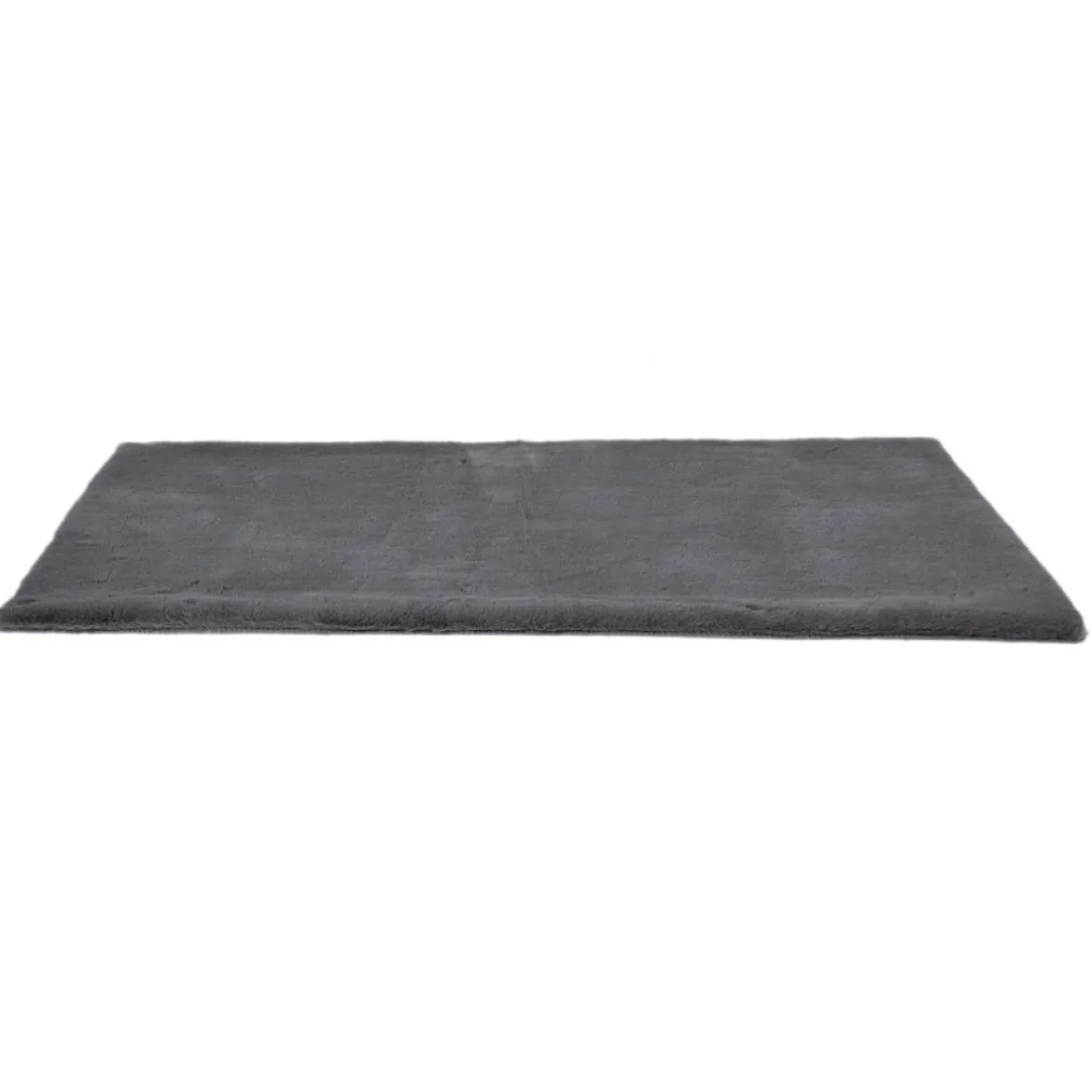 TAPIS IMITATION FOURRURE FIN GRIS 110X60CM
