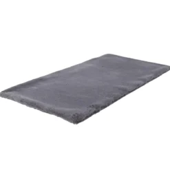 TAPIS IMITATION FOURRURE FIN GRIS 110X60CM
