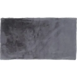 TAPIS IMITATION FOURRURE FIN GRIS 110X60CM