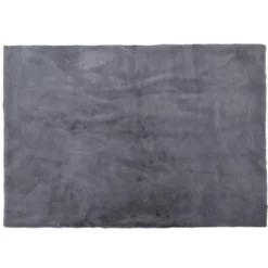 TAPIS IMITATION FOURRURE FIN GRIS 120X170CM