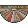 TAPIS IMP DEMI LUNE 45X75CM CAOUTCHOUC HOME SWEET HOME