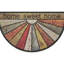 TAPIS IMP DEMI LUNE 45X75CM CAOUTCHOUC HOME SWEET HOME
