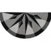 TAPIS IMP DEMI LUNE 37X75CM COCO PVC ROSE DES VENTS