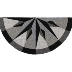 TAPIS IMP DEMI LUNE 37X75CM COCO PVC ROSE DES VENTS