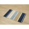 TAPIS IMPRIME 5 COULEURS 60X90CM NATUREL BLEU